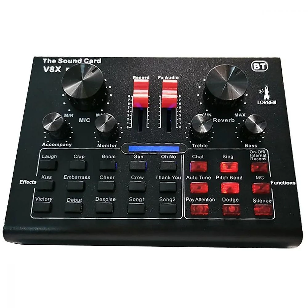 Kit Completo Microfone Bm800 com Mini Placa V8x Live Sound