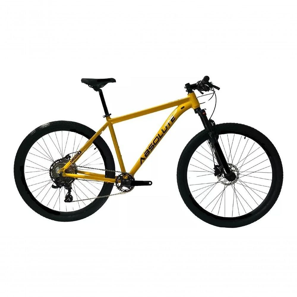 Bicicleta Aro 29 Absolute Nero 5 12v Garfo Trava No Guidão Freios Hidráulicos Amarelo Tam 15