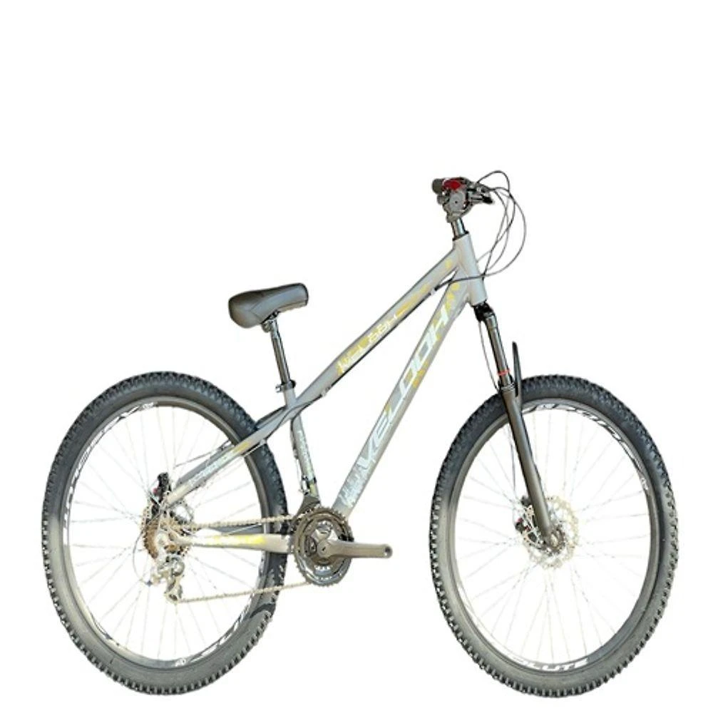 Bicicleta Aro 26 Velooh Attack Freeride Cinza 21v Aero Câmbios Importados