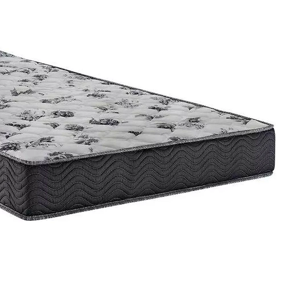 Cama Box Solteiro Suede + Colchão De Molas Ensacadas - Sereneprime - 88x188x58cm Cor:marrom