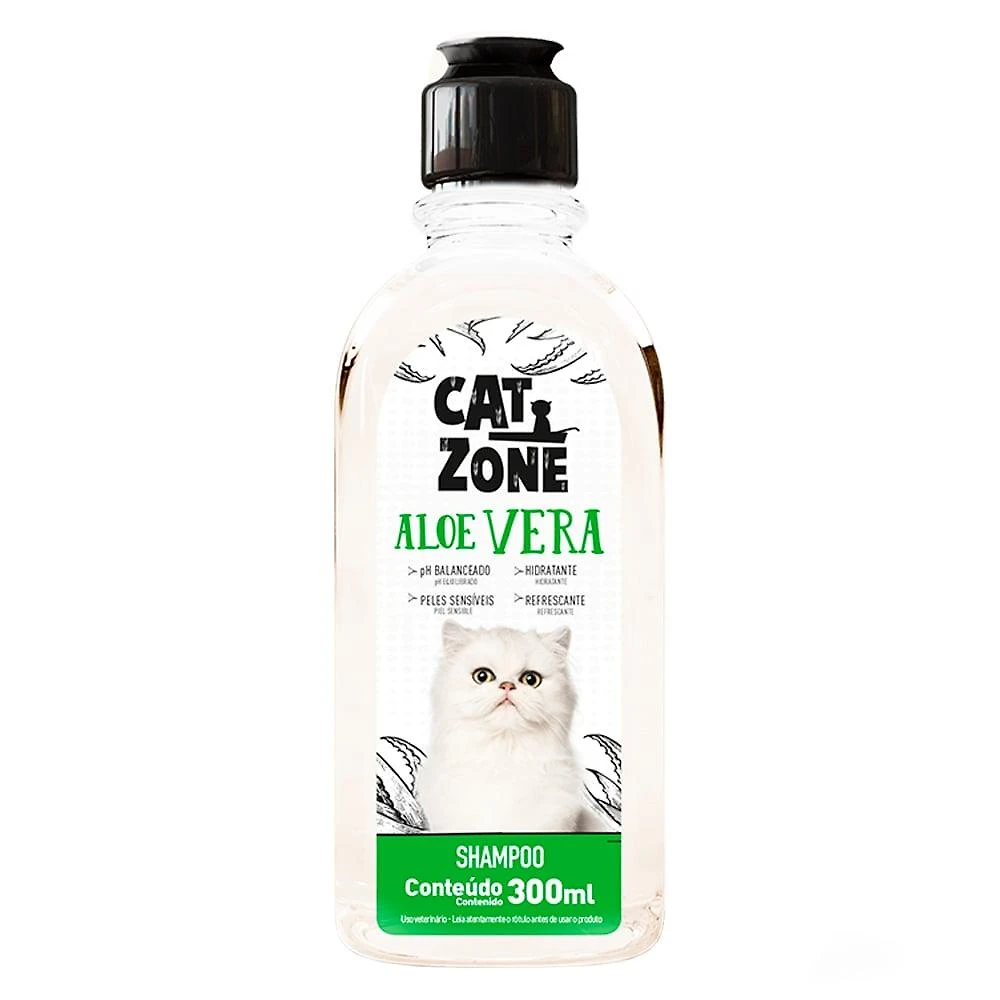 Shampoo Procão Cat Zone Aloe Vera para Gatos - 300 mL