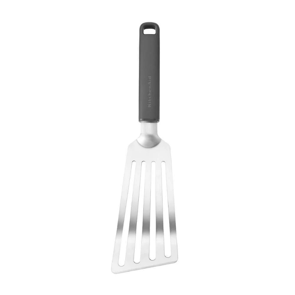 Espátula Flexível Perfurada 32cm Em Inox Cinza Kitchenaid