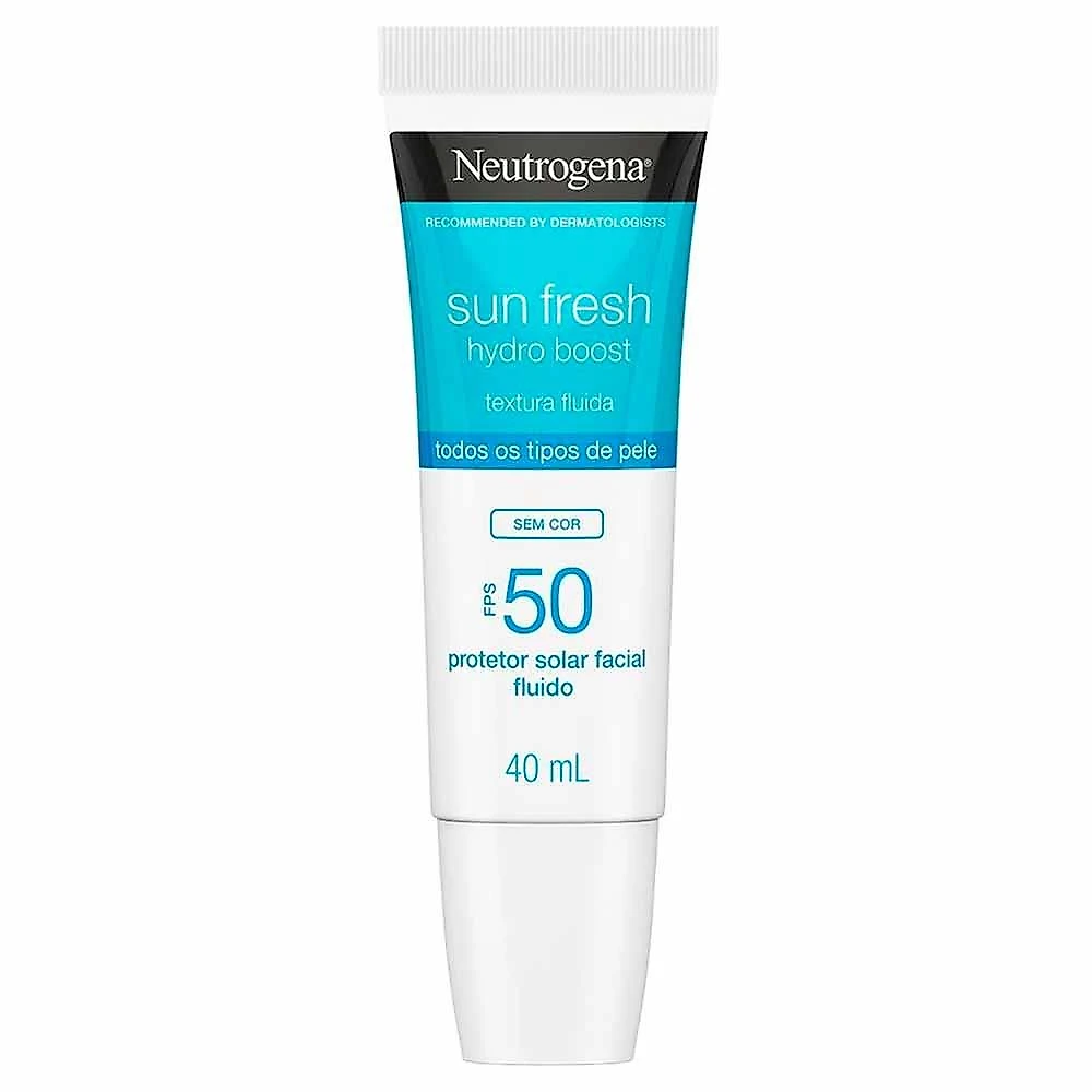 Protetor solar facial neutrogena sun fresh hydro boost fps 50 40ml