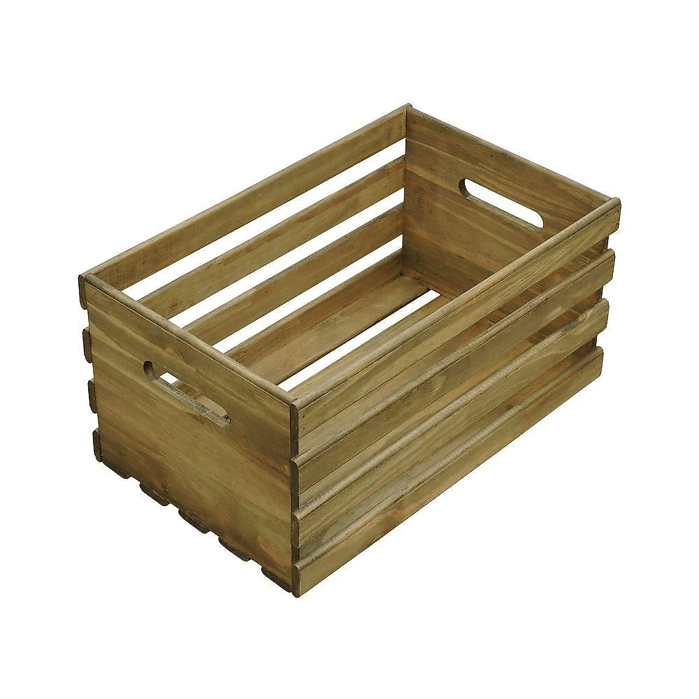 Caixa Hortifruti Malta 40x24x23cm Natural-madeira