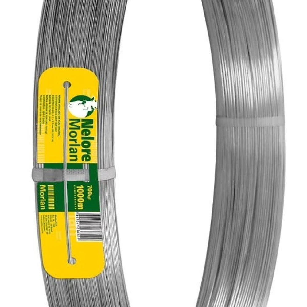 Morlan Arame Oval 14x16 700kgf 1000 Metros Nelore para Cerca Rural