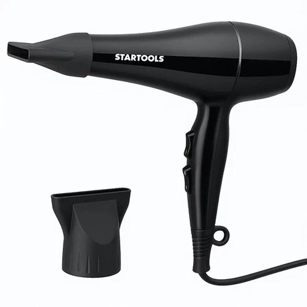 Secador de Cabelo Profissional 1800W 2 Temperaturas Preto Startools