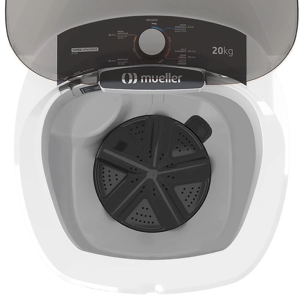 Tanquinho Mueller 20kg Big Branco MLT20B Semiautomático 110V