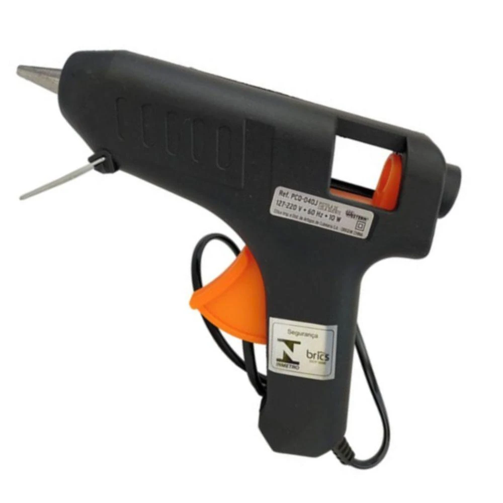 Pistola Cola Quente 40W Bivolt Automático 2 Bastões