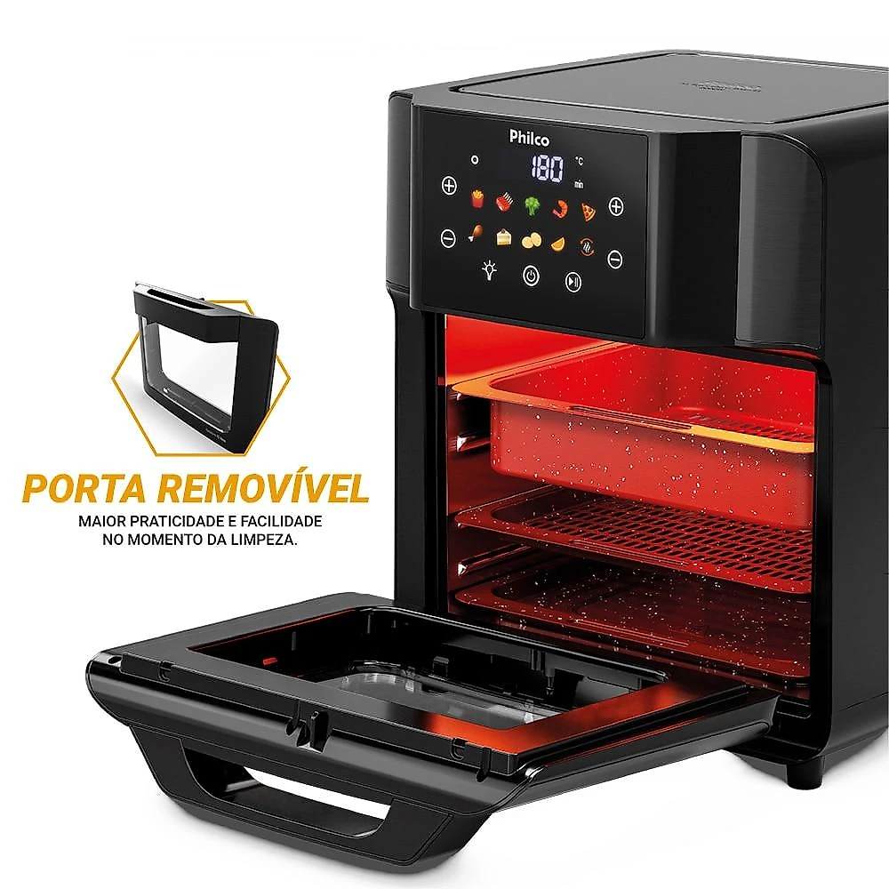 Air Fryer Philco 15 Litros PAF15C, Preta - 110 Volts