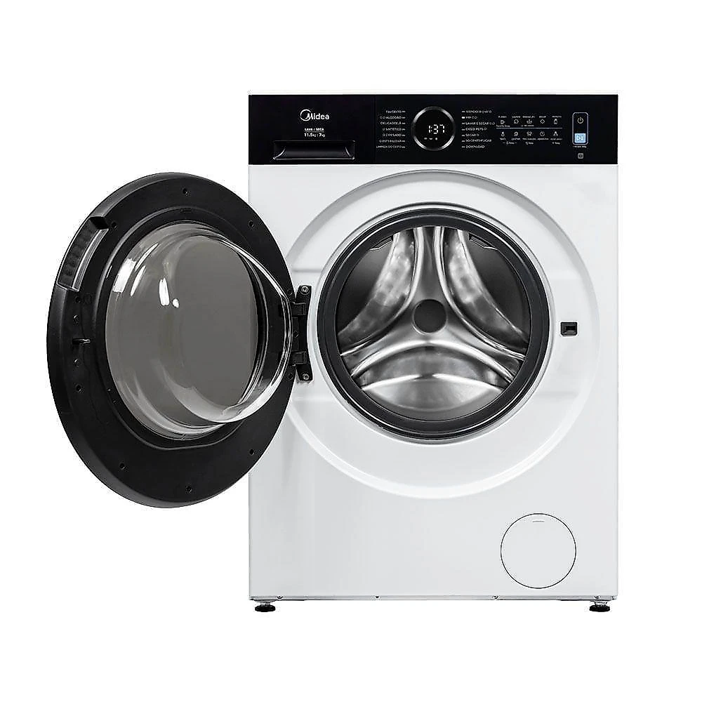 Lava e Seca Front Loading Automática Midea MF205D115WB-WK-01 11kg Branco 110V