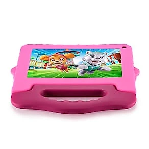 Tablet Infantil Multi Skye Patrulha Canina 7” Android 13 GO NB422 Quad-Core Wi-Fi 64GB 2MP Rosa