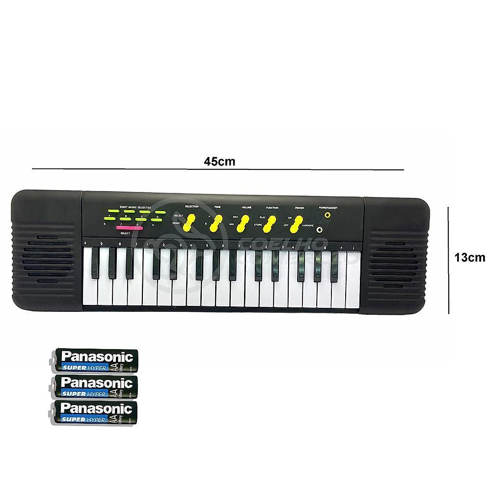 Mini Teclado Infantil 32 Teclas Musical Karaokê E Microfone