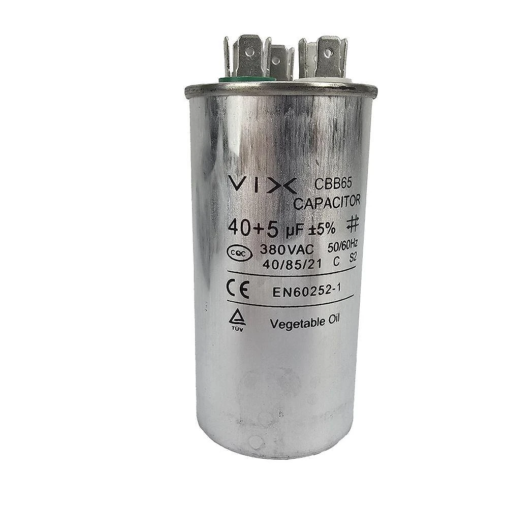 Capacitor Ferramentar 40+5uF 380V para Ar Condicionado e Refrigeração