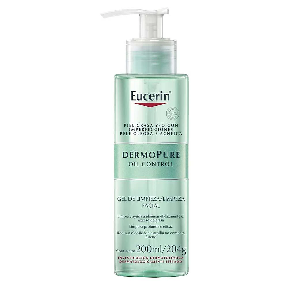 Gel de limpeza facial eucerin dermopure 200ml