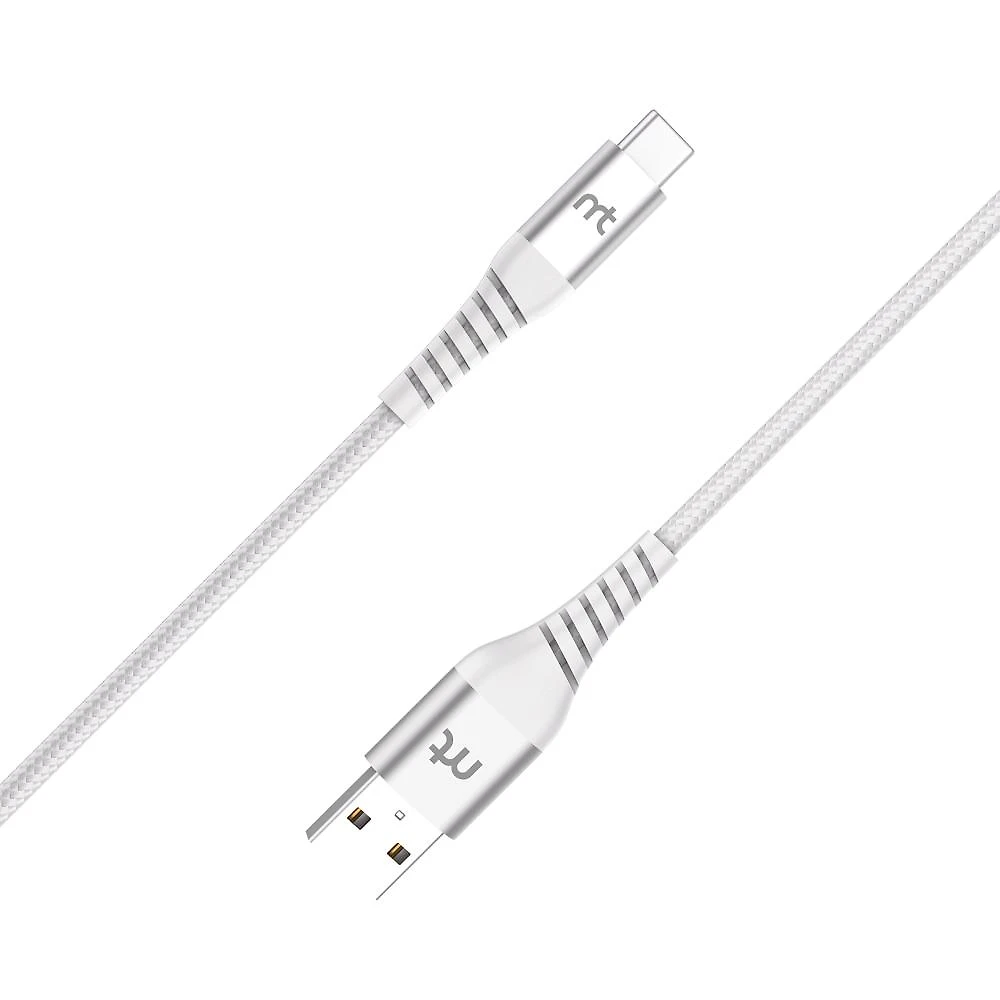 Cabo USB-A para USB-C Branco, 1,5 metros, Mistertech