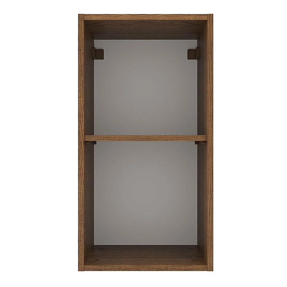 Armário de cozinha aéreo 35 cm 1 porta rustic/branco agata madesa