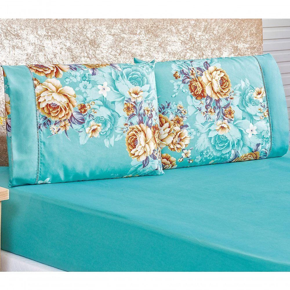 Jogo De Cama Micropercal 200 Fios Naturale Solteiro 02 Peças Jasmine