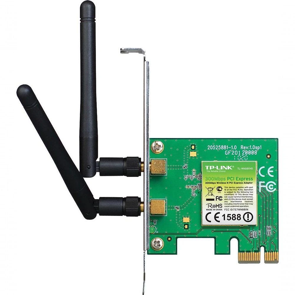 Placa De Rede Wireless Pci-Express 300Mbps C/ Low Profile Tl