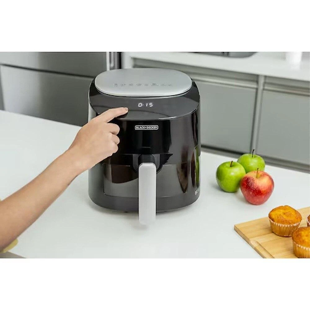 Air Fryer 4,5 Litros Black+Decker AFMDV360-B2, Visor Frontal Digital - 220 Volts