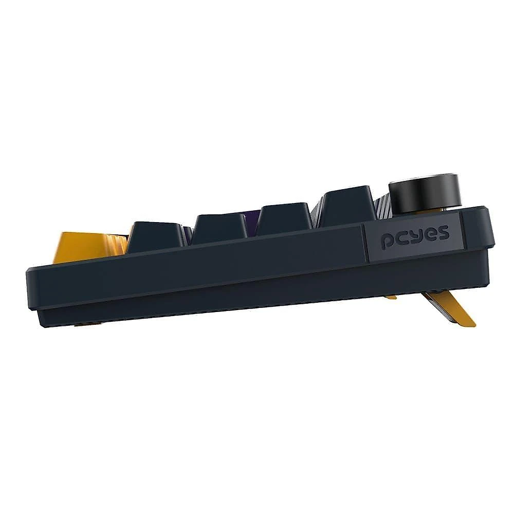 Teclado Mecanico 75% Arkeum Sunset Edition Switch Blue Amarelo Pcyes webcontinental-7908445439405