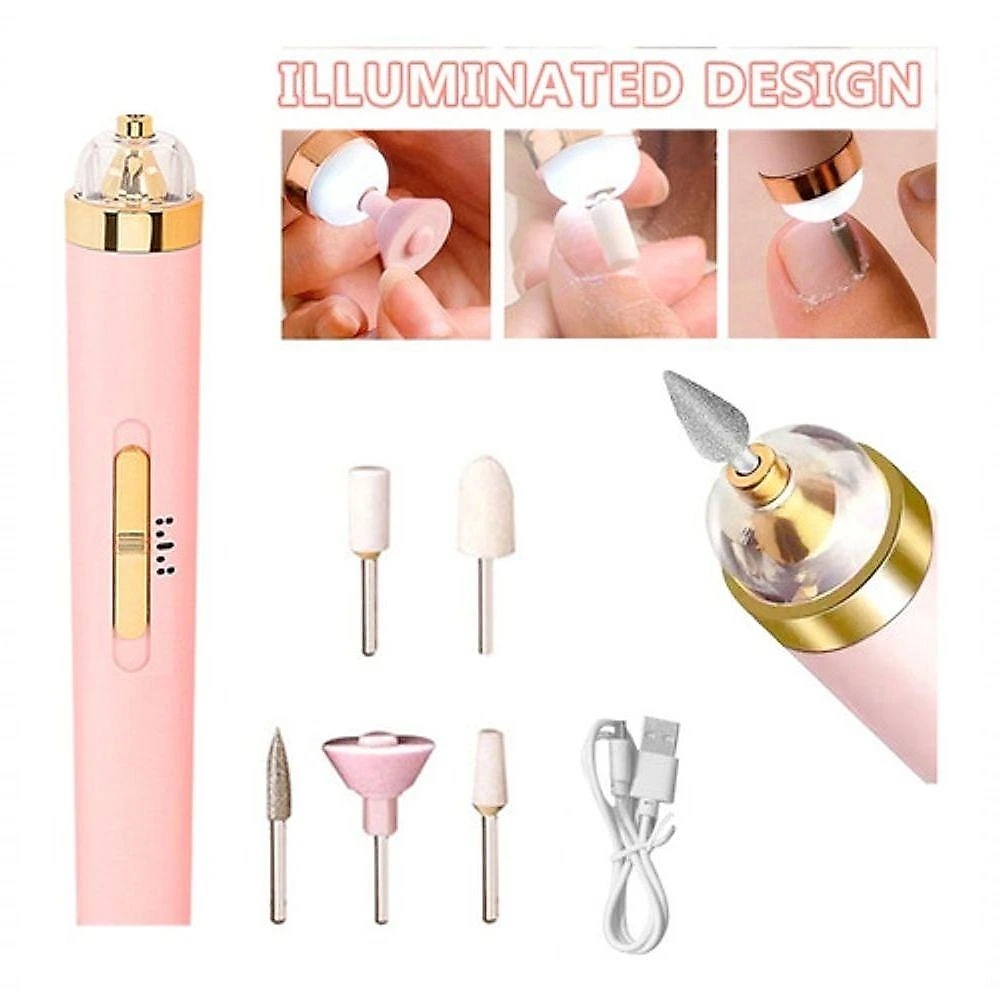 Kit Lixadeira De Unhas Portátil 5 Em 1 - Manicure E Cutícula Com Facilidade