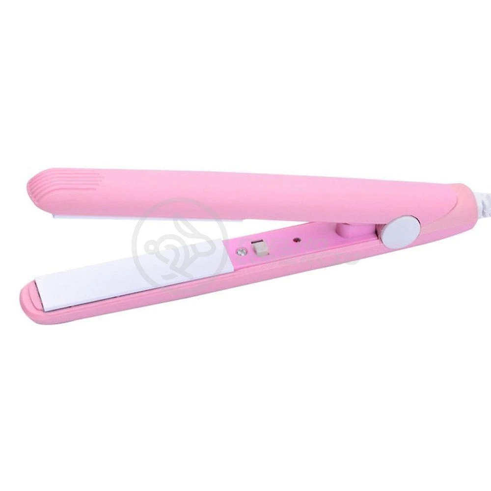 Mini Chapinha Prancha Para Viagem 17cm Bivolt Rosa