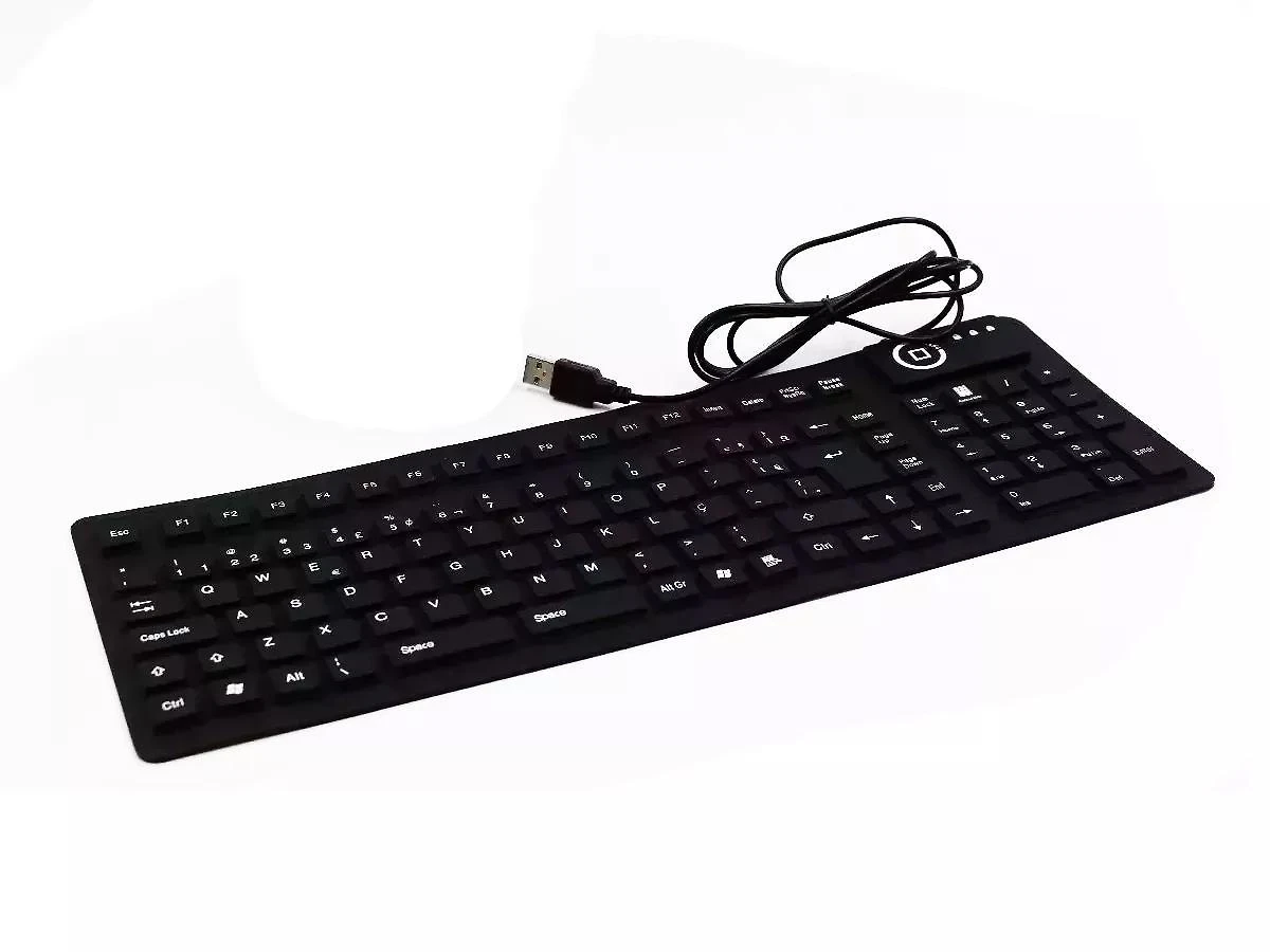 Miniatura Teclado Emborrachado Silicone Borracha Usb Xz-105 Homologação: 67131703257