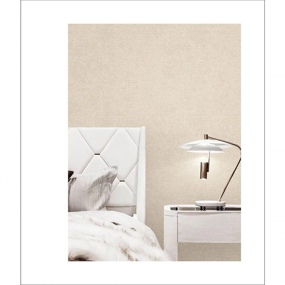 Papel De Parede Brut Textil Bege Bt2021106