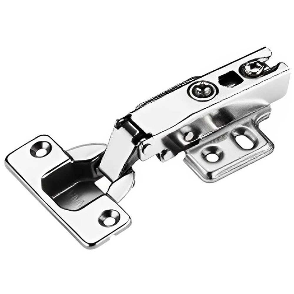 Dobradiça com Amortecedor Slide On Reta 36503291 Aço Niquelado Caneco 35mm Renna