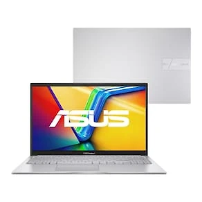 Notebook ASUS Vivobook 15 Core i5, 8GB RAM, 256GB SSD, Tela 15,6” FHD Windows 11, Cool Silver– X1504VA-NJ1738W