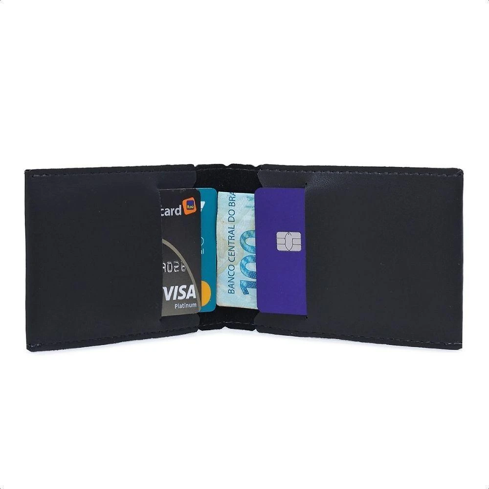 Kit Porta Cartão Slim OEM 20 Unidades 7,2cm Preto Feminino Masculino