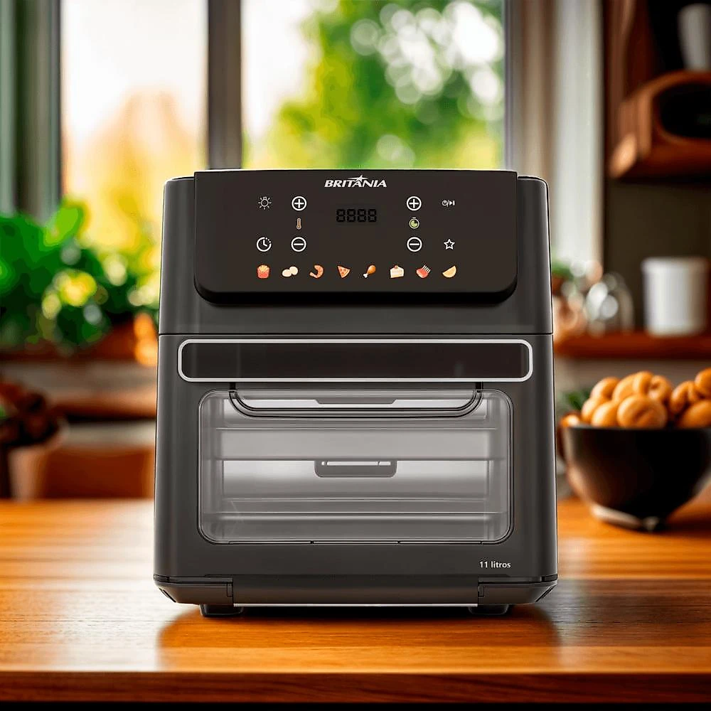 Air Fryer Oven Britânia 11L 8 Funções 1800W BAF11A 127V