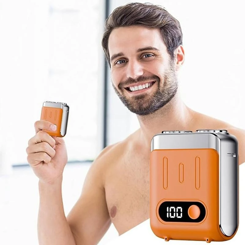 Miniatura Mini Barbeador Elétrico Navalha 2 Navalhas Prova D Agua