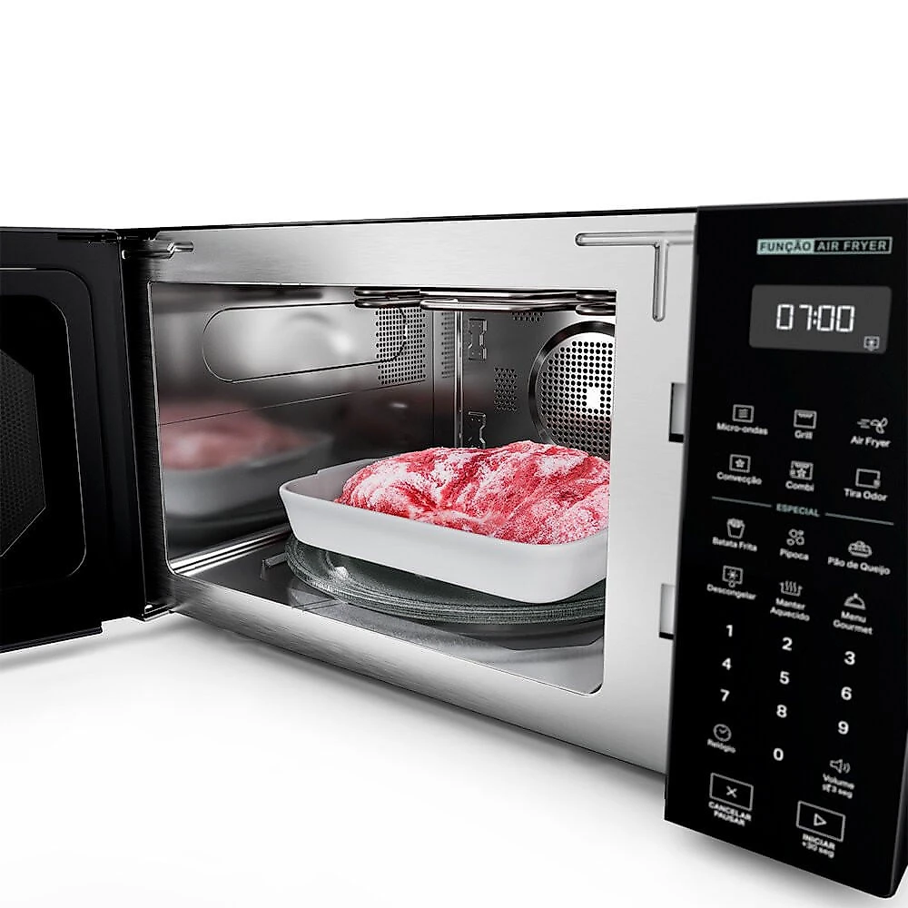 Micro-Ondas Brastemp com Tecnologia Air Fryer Preto 29 Litros - BMC29AE Preto - 110V