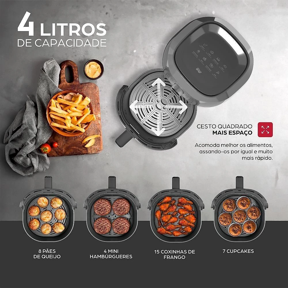 Fritadeira Elétrica WAP Family 4L WAFF2-C 220V