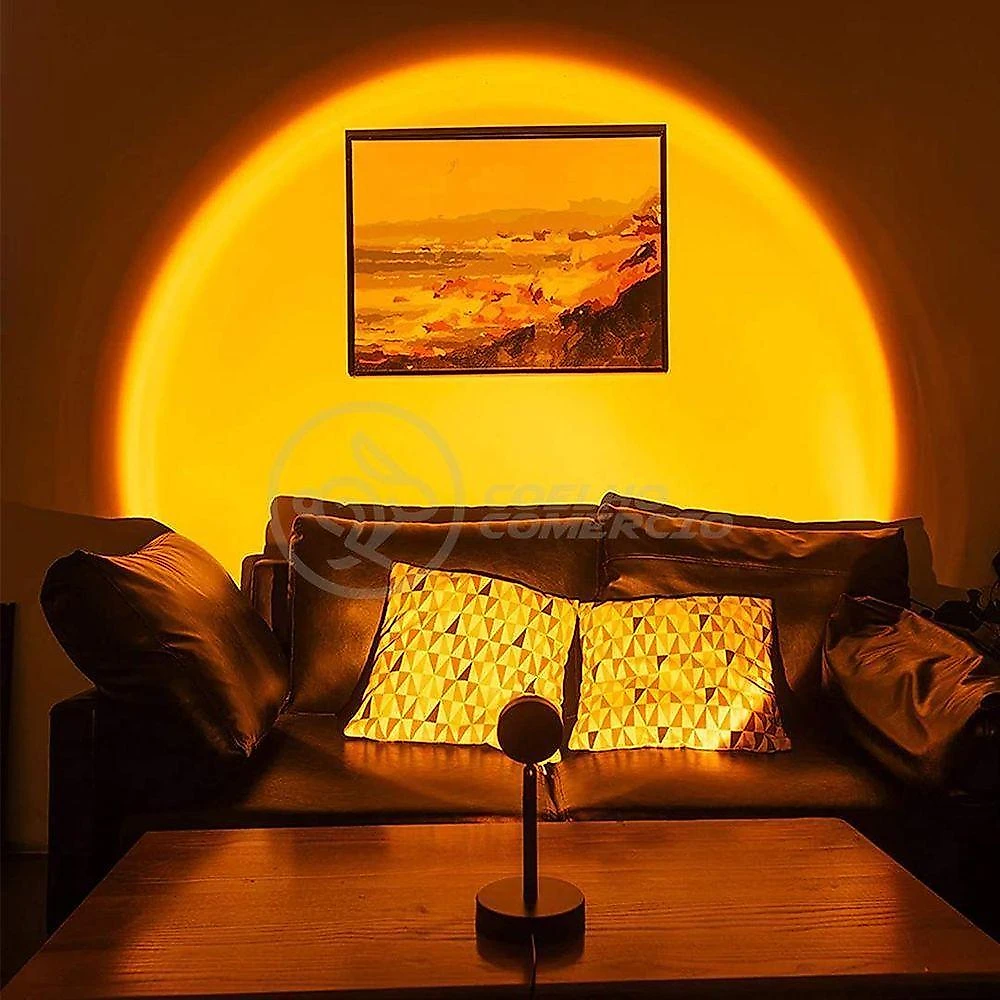 Projetor de Luz Decorativa Smart Bracelet Mini Ring Light Sunset Tik Tok Usb Pôr do Sol Nº5