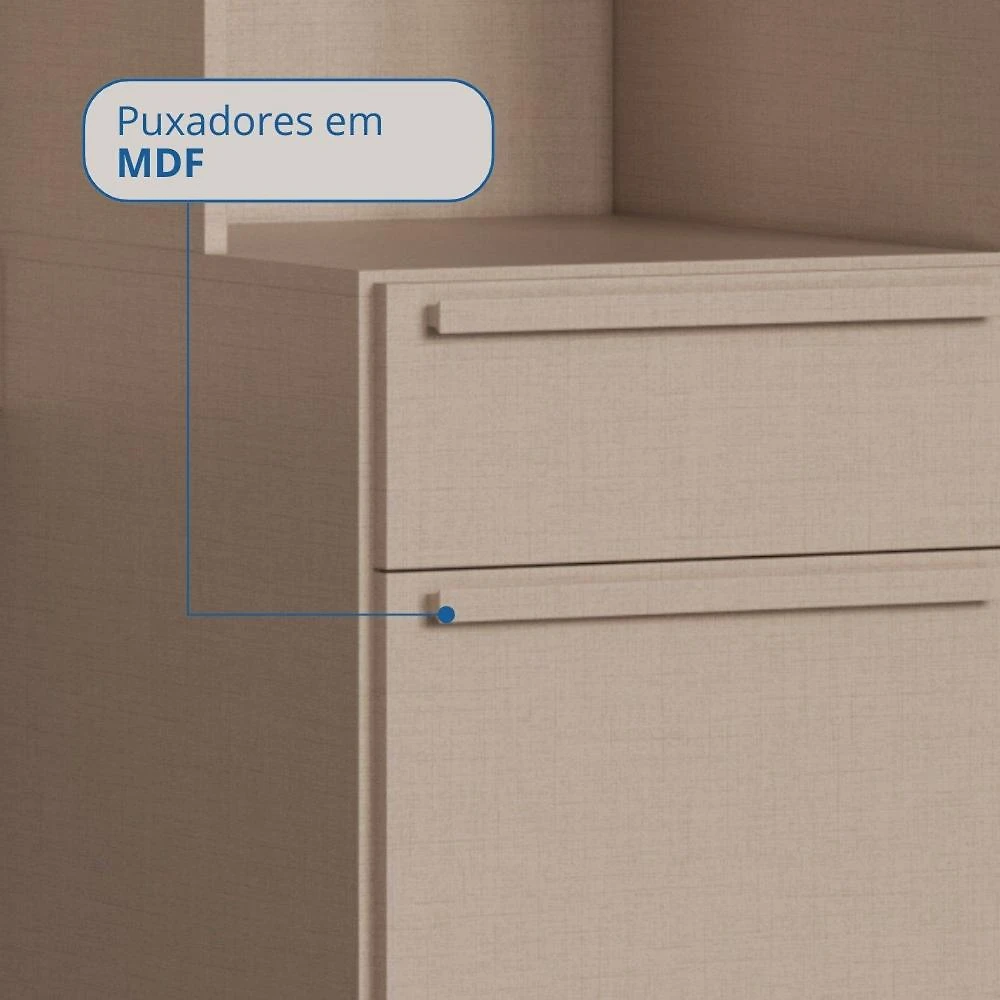 Guarda-roupa Modulado Casal 10 Portas 3 Gavetas Duna