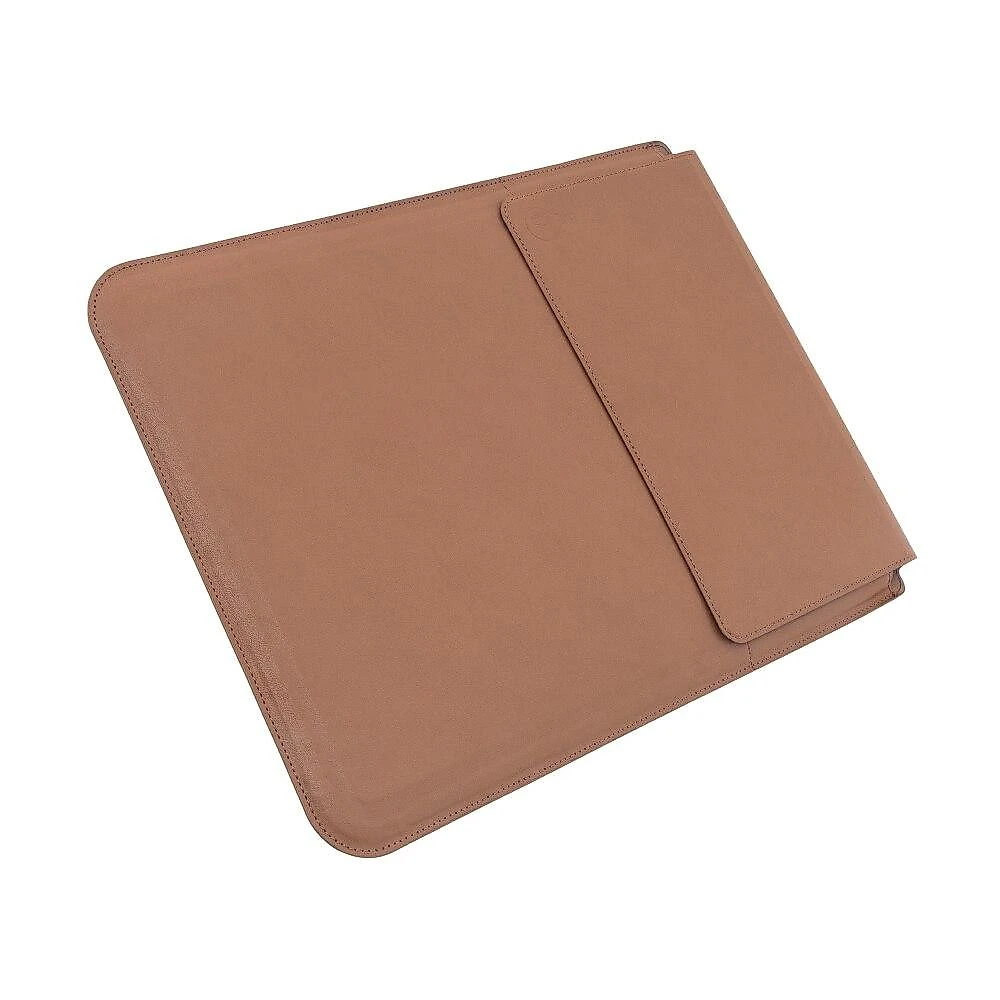 Capa Sleeve com Suporte e Deskpad Marrom para Macbook 16’’, Originais iPlace Capa Sleeve com Suporte e Deskpad Marrom para Macbook 16’’