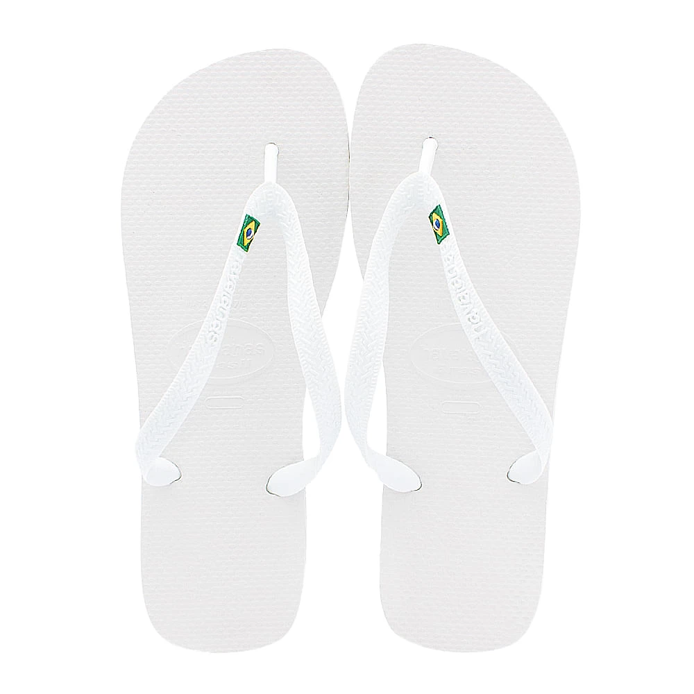 Sandálias Havaianas Brasil Branco Tamanho 37/38 1 Par