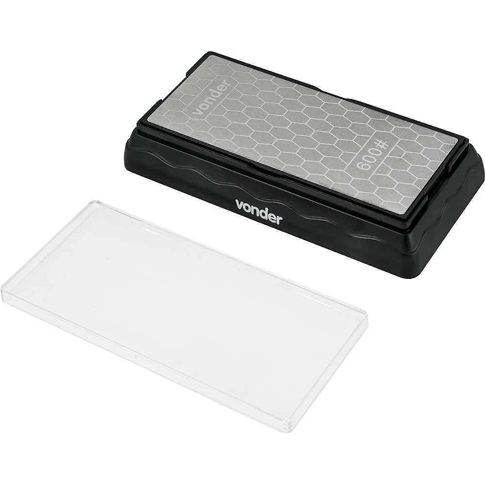 Pedra Para Afiar Diamantada Base De 7" Dupla Face G600-1200 Vonder