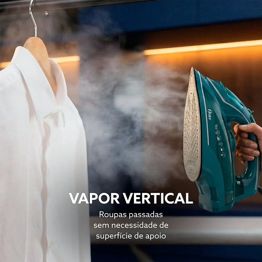 Ferro de Passar a Vapor GCSTDPA8002 Diamond Tech Cabo Giratório 360 graus Oster Cinza - 110V