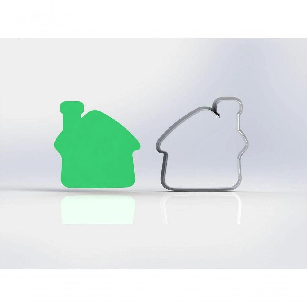 Cortador Casa com Chamine Plastico PLA 5CM para Pasta Americana HB Formas e Cortadores