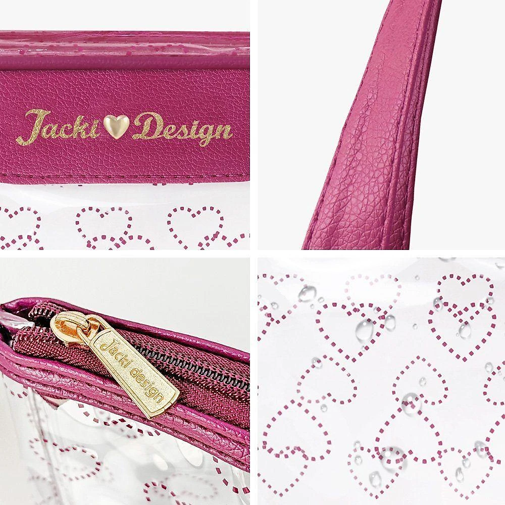 Kit Necessaire Transparente Com Frascos – Ideal Para Viagens E Bagagem De Mão - Rosa