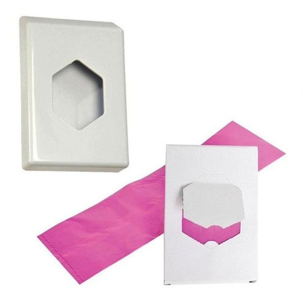Suporte para Saco de Absorvente JSN N13 com Saquinhos Descartáveis PEAD Resistente Branco
