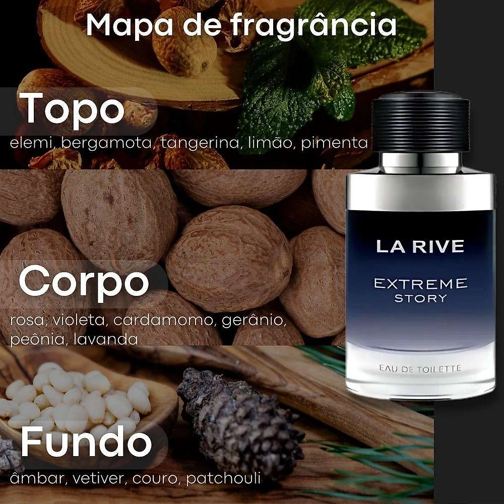 Perfume Extreme Story Masculino Eau de Toilette 75ML La Rive