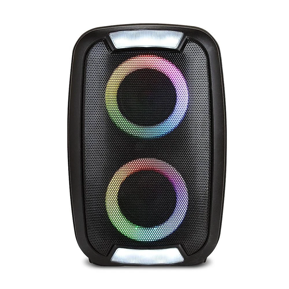 Mini torre neon 2 led rgb 250w bt/sd/fm/aux/tws multilaser – sp400out [reembalado] preto