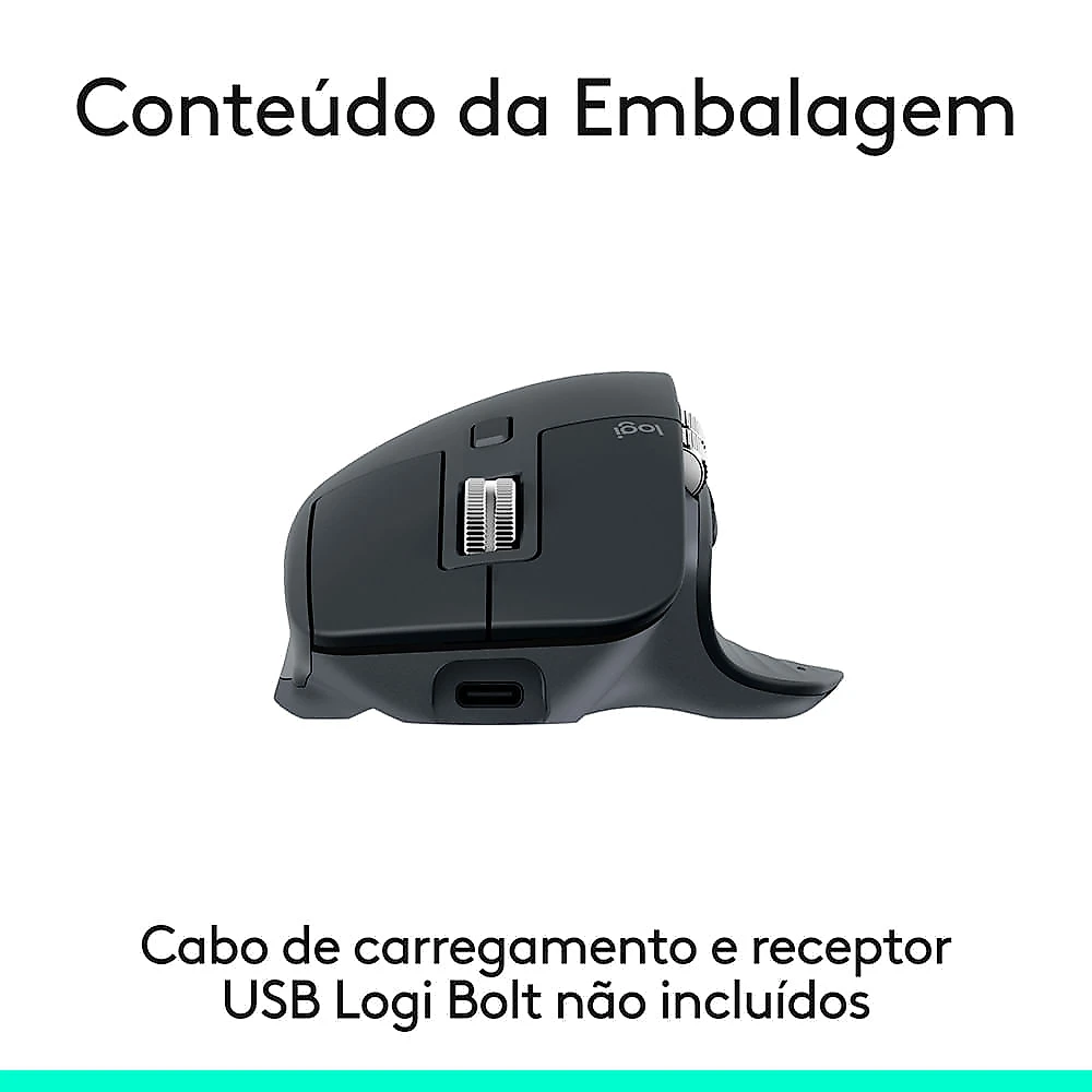 Mouse sem Fio Conexão Bluetooth MX Master 3S Grafite - Logitech - 910-007502