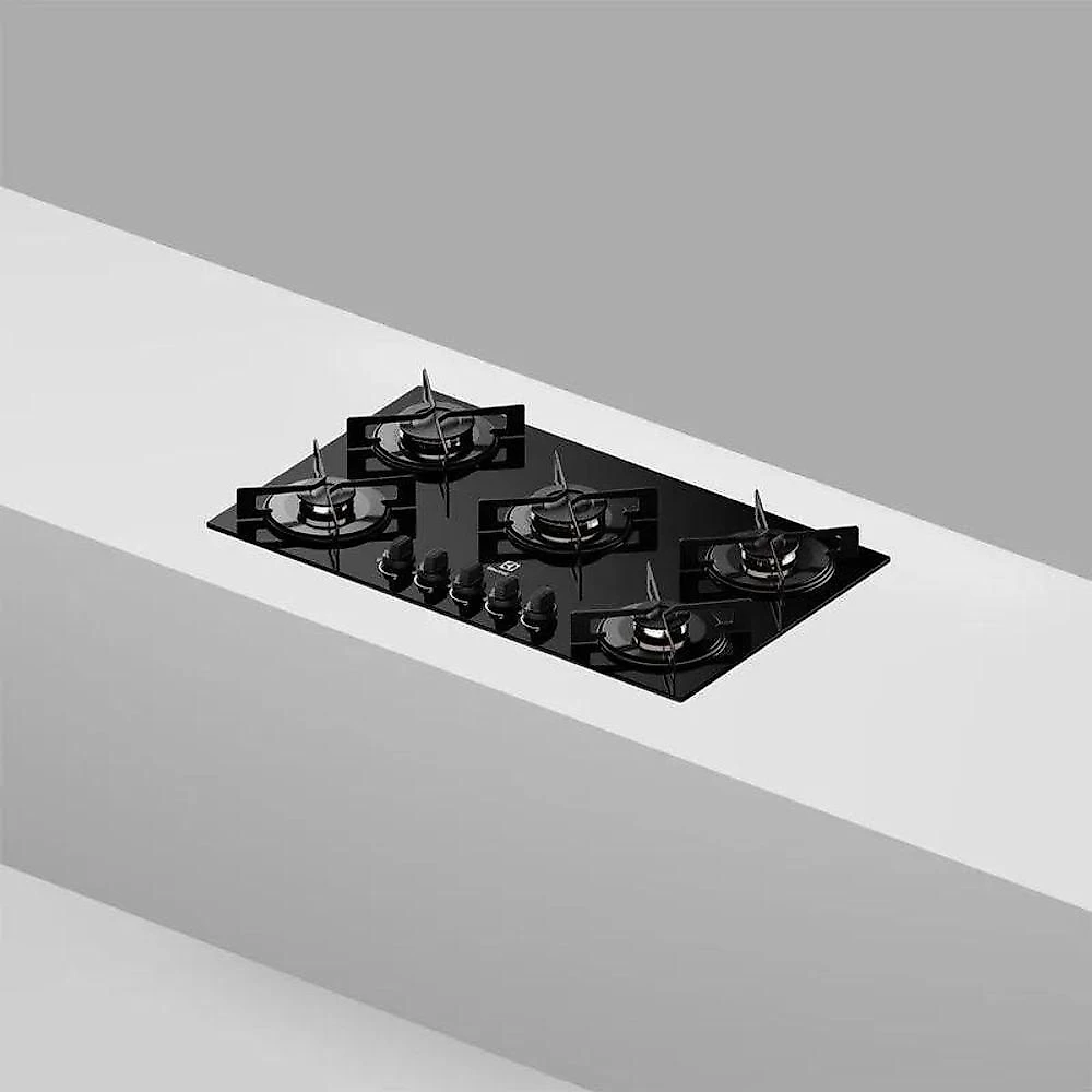 Cooktop 5 Bocas Electrolux A Gás KE5GR Preto Bivolt
