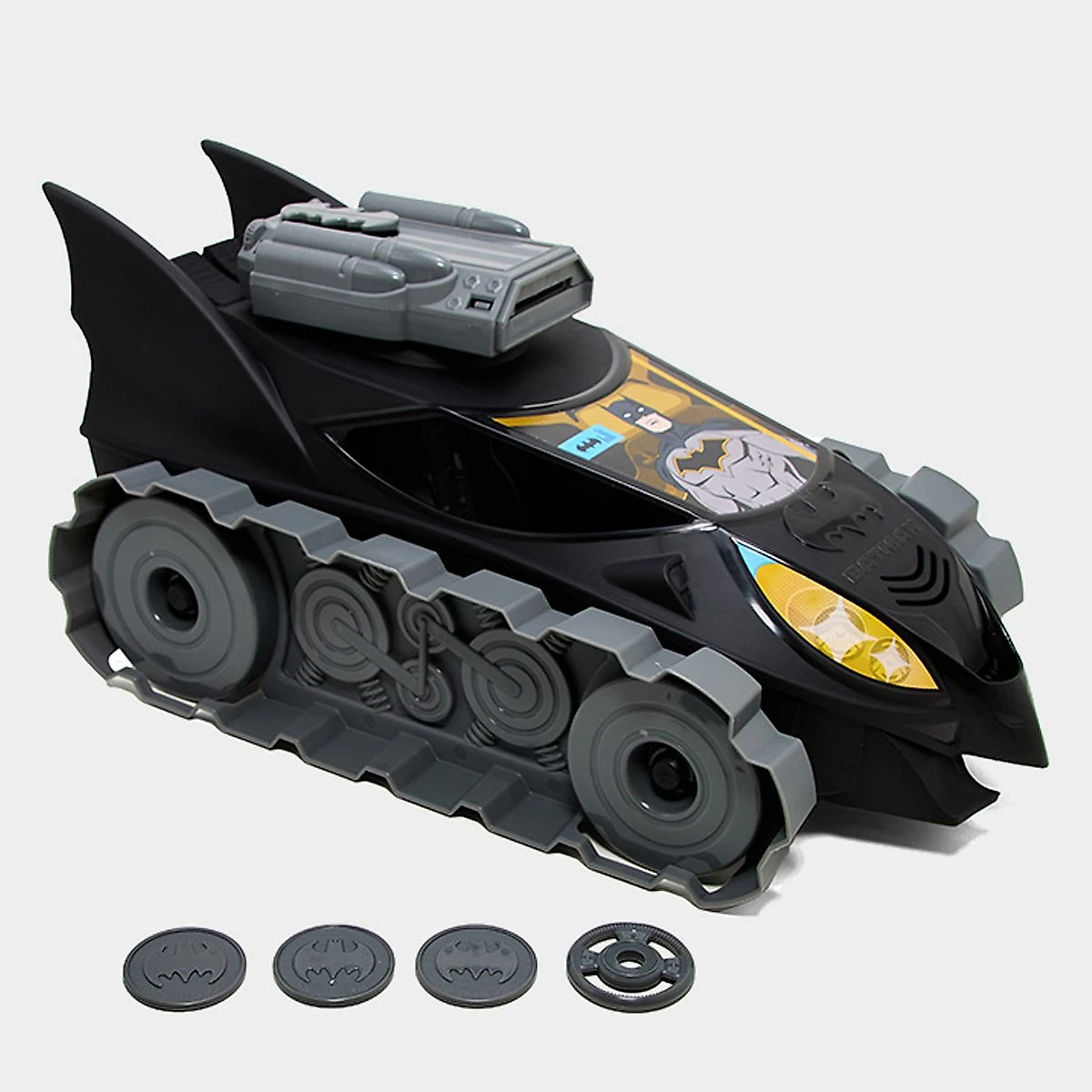 Sandália Infantil Grendene Kids Batmam Combat Menino Preto+Amarelo - 26/27