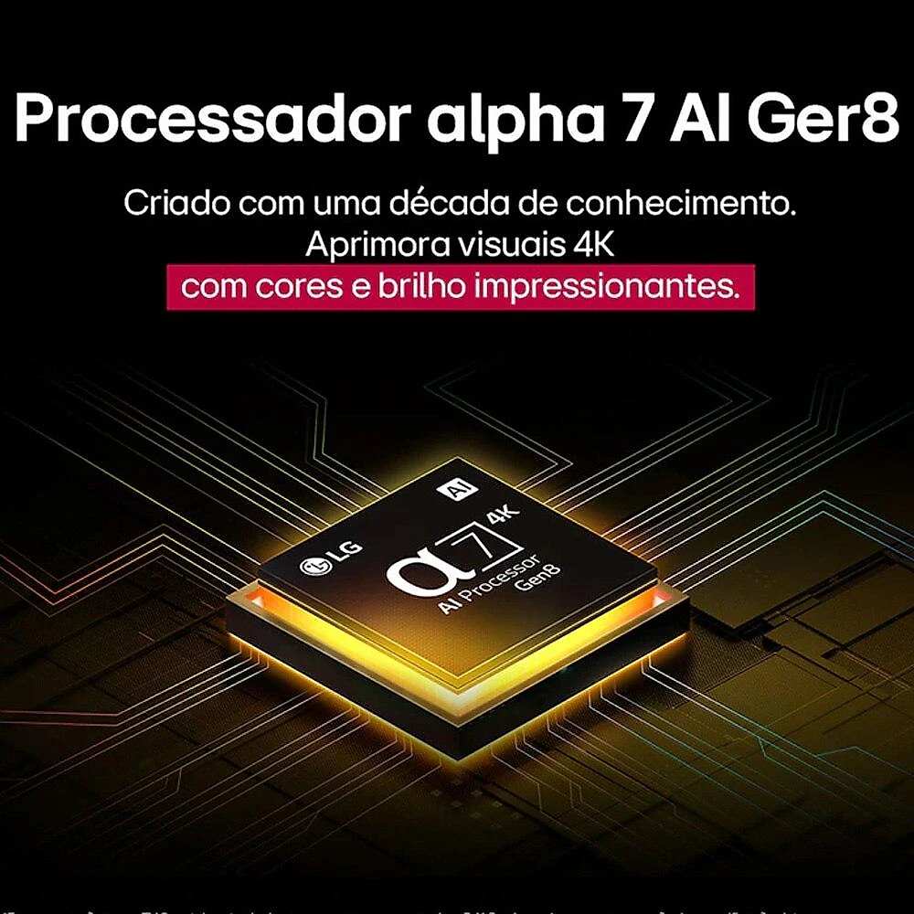 Smart TV LG 60 Polegadas UHD AI 4K UA85 2025